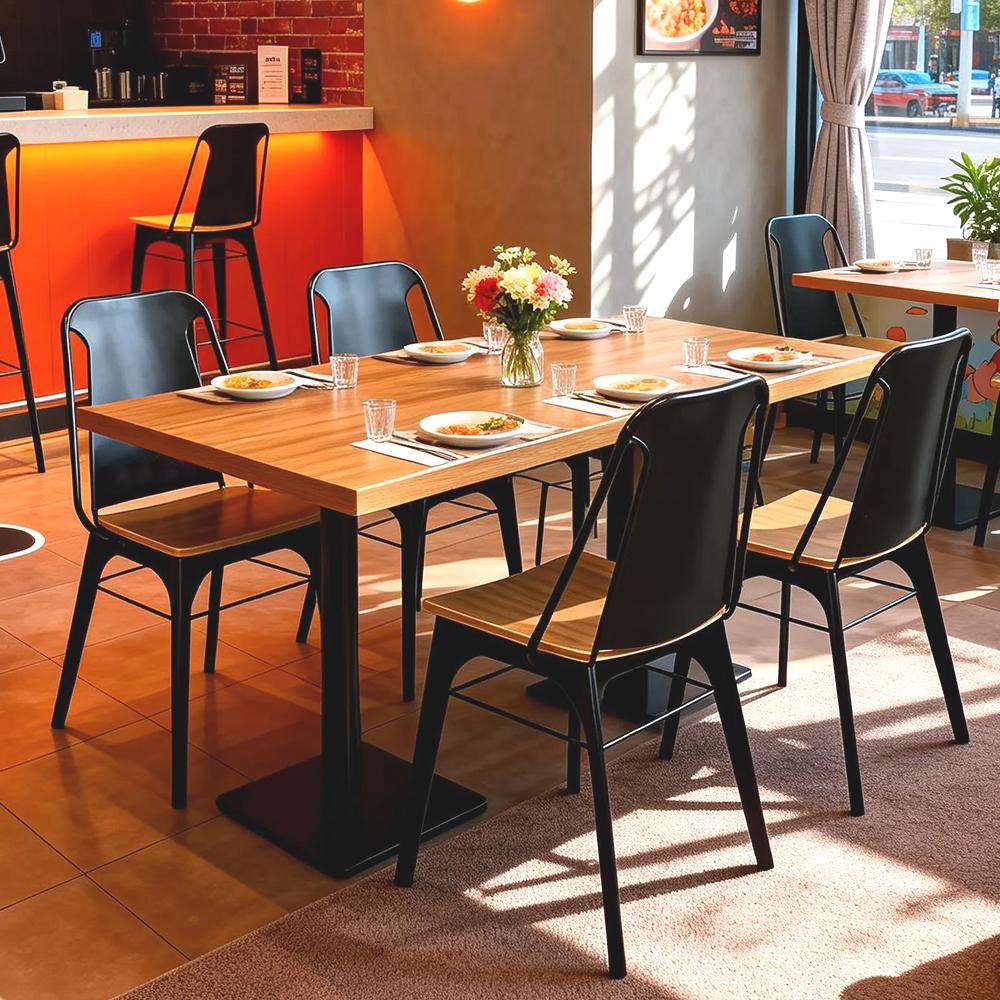 Industrial Restaurant Dining Table Chairs